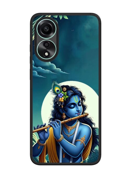 Krishna's Divine Flute Glossy Metal Phone Cover for Oppo A78 (4G) Zapvi