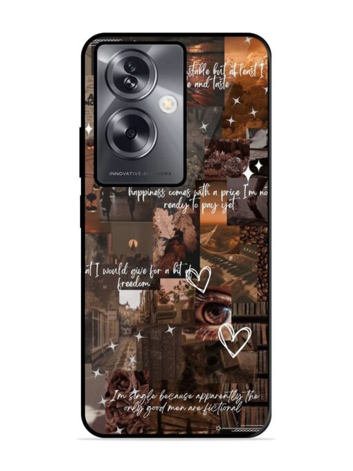 Melancholy Aesthetic Glossy Metal Phone Cover for Oppo A79 (5G)