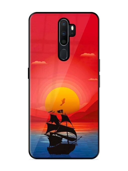 Sunset Sail Glossy Metal Phone Cover for Oppo A9