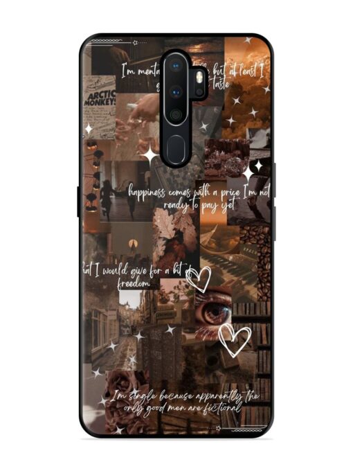 Melancholy Aesthetic Glossy Metal Phone Cover for Oppo A9 Zapvi