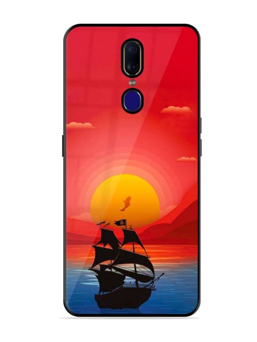 Sunset Sail Glossy Metal Phone Cover for Oppo F11