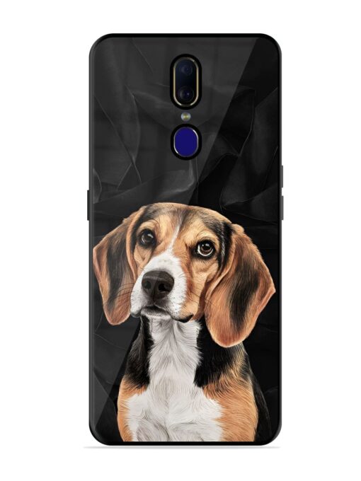 Beagle Portrait Glossy Metal Phone Cover for Oppo F11 Zapvi