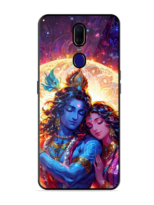 Radha Krishna Art Glossy Metal Phone Cover for Oppo F11 Zapvi