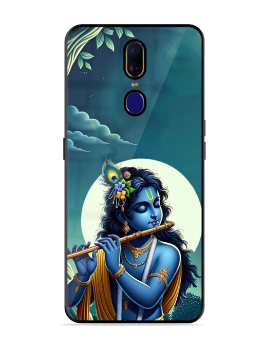 Krishna's Divine Flute Glossy Metal Phone Cover for Oppo F11 Zapvi