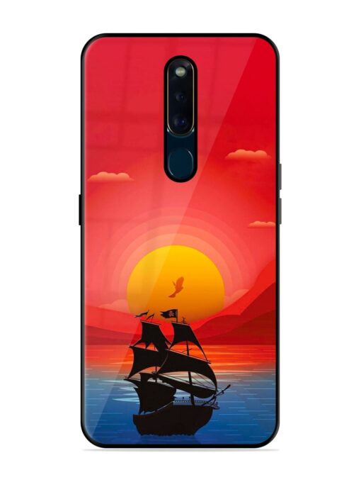 Sunset Sail Glossy Metal Phone Cover for Oppo F11 Pro Zapvi