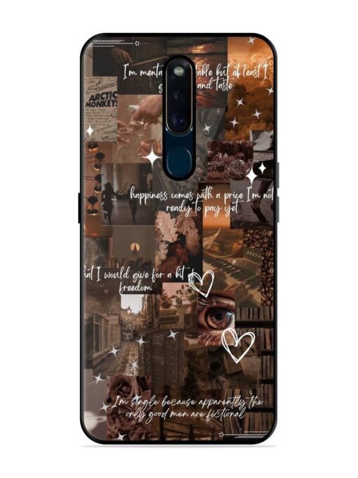 Melancholy Aesthetic Glossy Metal Phone Cover for Oppo F11 Pro