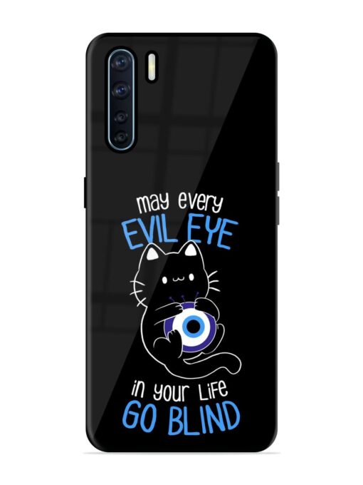 May every evil eye in your life go blind Glossy Metal Phone Cover for Oppo F15 Zapvi