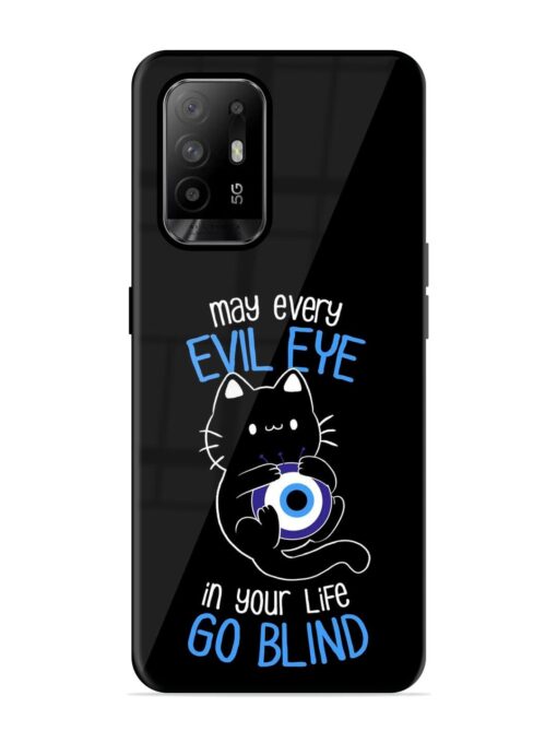 May every evil eye in your life go blind Glossy Metal Phone Cover for Oppo F19 Pro Plus