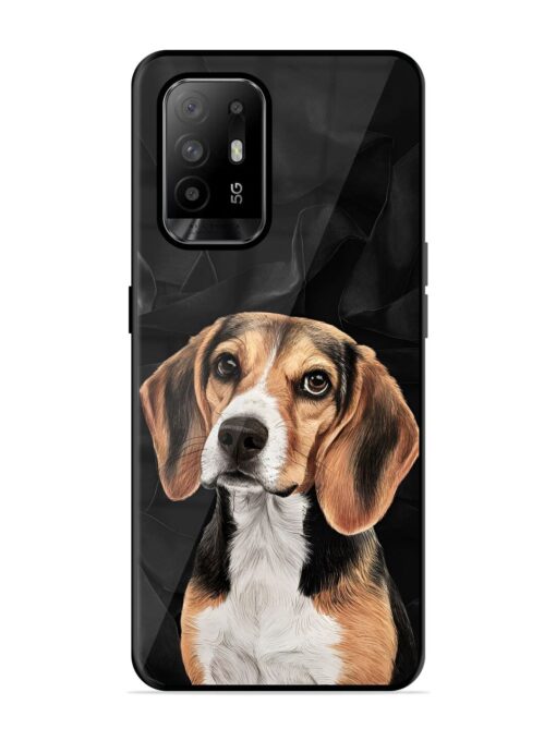 Beagle Portrait Glossy Metal Phone Cover for Oppo F19 Pro Plus Zapvi