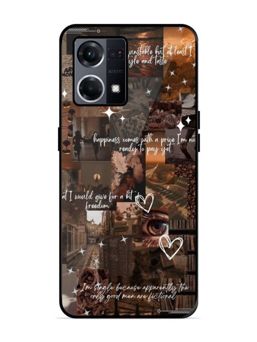 Melancholy Aesthetic Glossy Metal Phone Cover for Oppo F21S Pro (4G) Zapvi