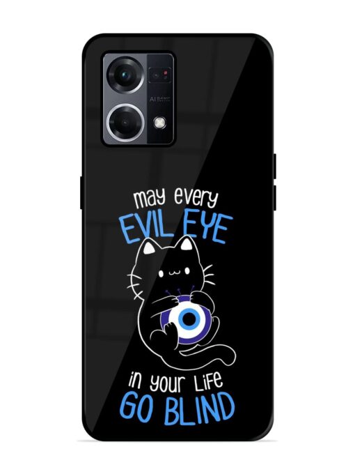 May every evil eye in your life go blind Glossy Metal Phone Cover for Oppo F21S Pro (4G) Zapvi