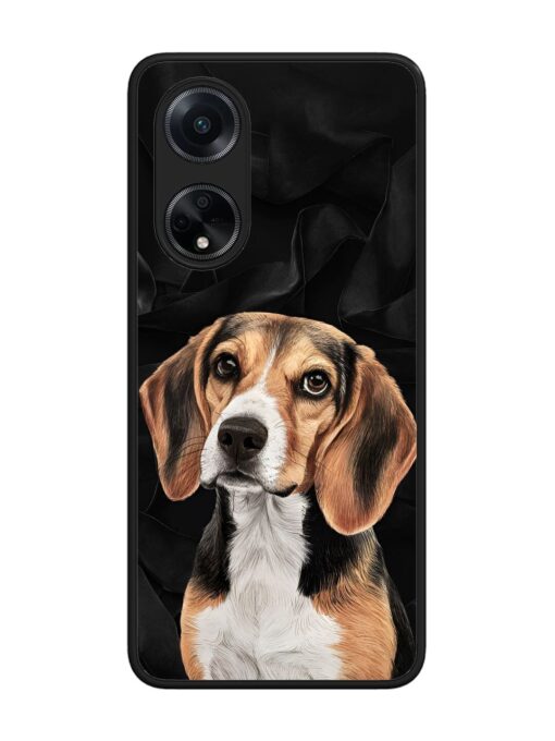 Beagle Portrait Glossy Metal Phone Cover for Oppo F23 (5G) Zapvi