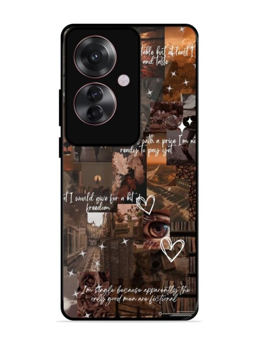 Melancholy Aesthetic Glossy Metal Phone Cover for Oppo F25 Pro (5G) Zapvi