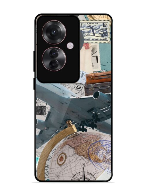 Adventure Awaits Glossy Metal Phone Cover for Oppo F25 Pro (5G) Zapvi