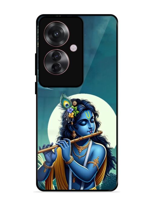 Krishna's Divine Flute Glossy Metal Phone Cover for Oppo F25 Pro (5G) Zapvi