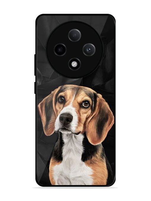 Beagle Portrait Glossy Metal Phone Cover for Oppo F27 Pro Plus (5G) Zapvi