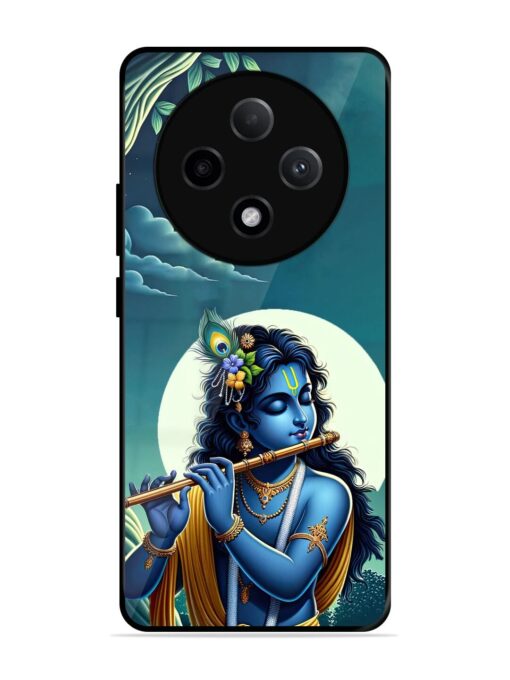 Krishna's Divine Flute Glossy Metal Phone Cover for Oppo F27 Pro Plus (5G) Zapvi