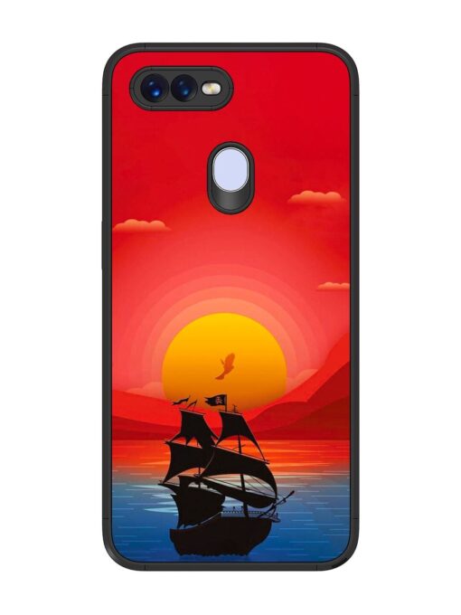 Sunset Sail Glossy Metal Phone Cover for Oppo F9 Zapvi