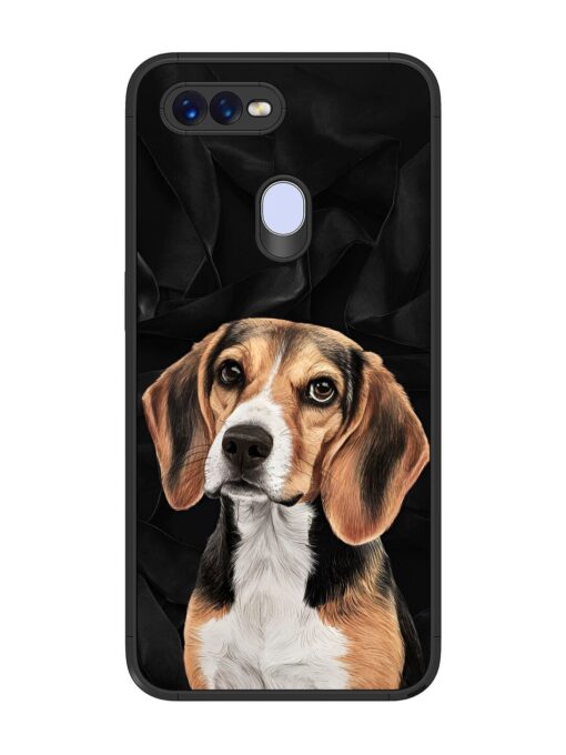 Beagle Portrait Glossy Metal Phone Cover for Oppo F9 Zapvi