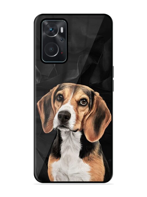 Beagle Portrait Glossy Metal Phone Cover for Oppo K10 (4G)