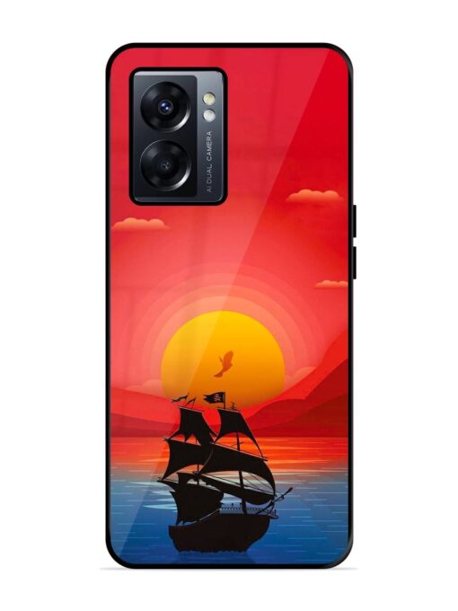 Sunset Sail Glossy Metal Phone Cover for Oppo K10 (5G) Zapvi