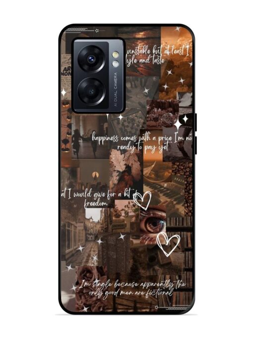 Melancholy Aesthetic Glossy Metal Phone Cover for Oppo K10 (5G)