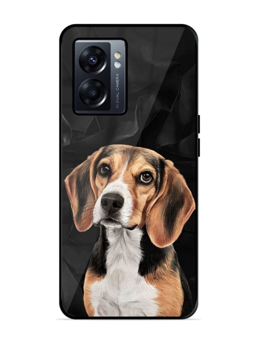 Beagle Portrait Glossy Metal Phone Cover for Oppo K10 (5G) Zapvi