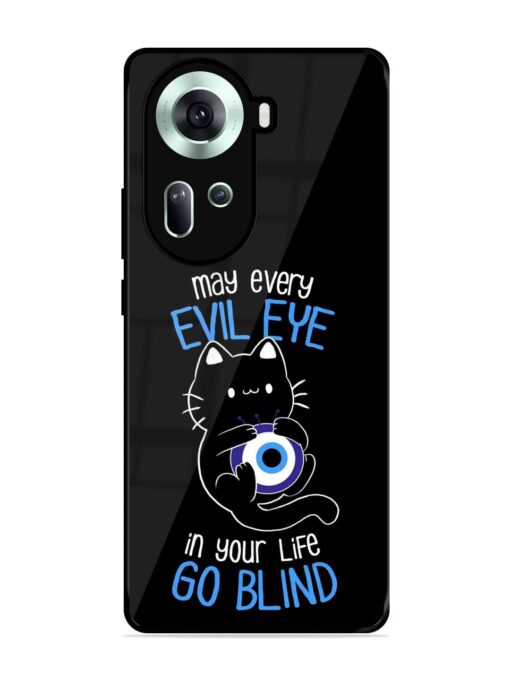 May every evil eye in your life go blind Glossy Metal Phone Cover for Oppo Reno 11 (5G) Zapvi