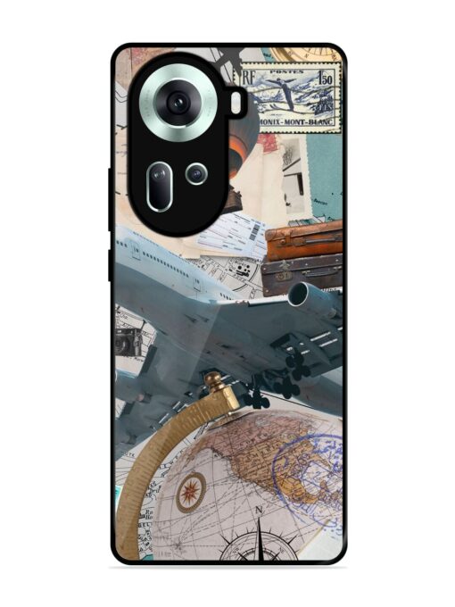 Adventure Awaits Glossy Metal Phone Cover for Oppo Reno 11 (5G) Zapvi