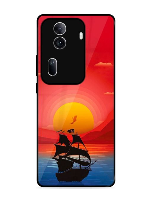 Sunset Sail Glossy Metal Phone Cover for Oppo Reno 11 Pro (5G) Zapvi