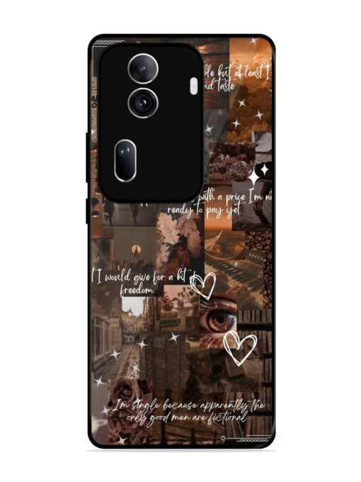 Melancholy Aesthetic Glossy Metal Phone Cover for Oppo Reno 11 Pro (5G) Zapvi