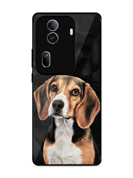 Beagle Portrait Glossy Metal Phone Cover for Oppo Reno 11 Pro (5G)