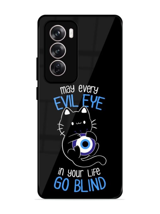 May every evil eye in your life go blind Glossy Metal Phone Cover for Oppo Reno 12 (5G)