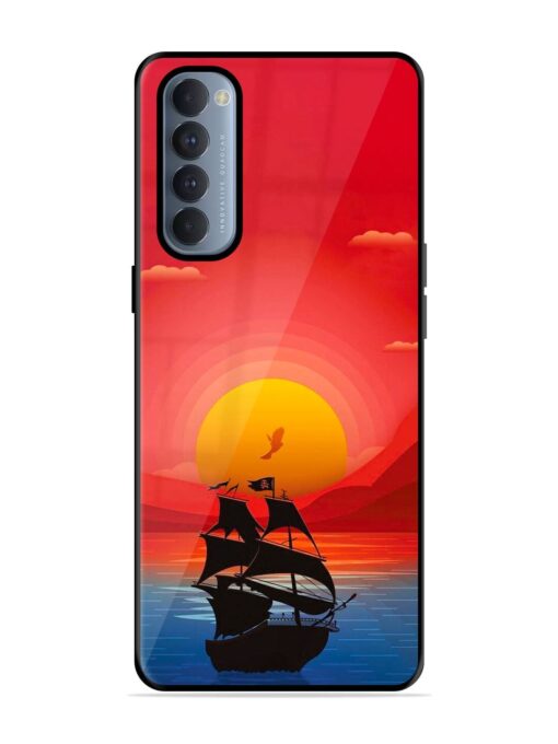 Sunset Sail Glossy Metal Phone Cover for Oppo Reno 4 Pro