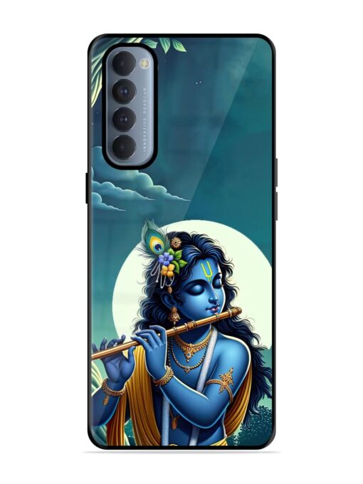 Krishna's Divine Flute Glossy Metal Phone Cover for Oppo Reno 4 Pro Zapvi