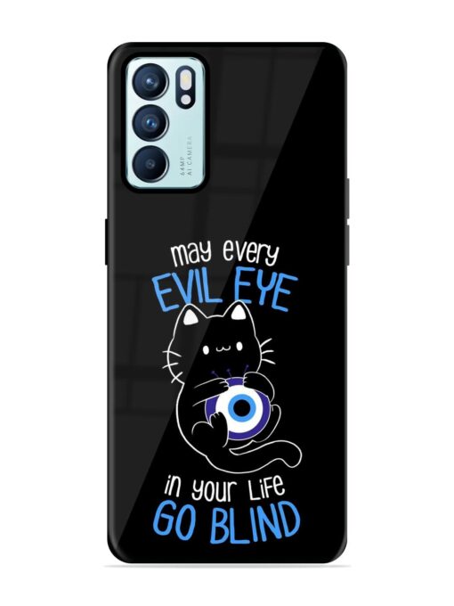 May every evil eye in your life go blind Glossy Metal Phone Cover for Oppo Reno 6 (5G)