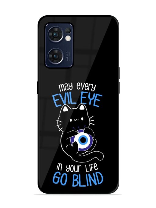 May every evil eye in your life go blind Glossy Metal Phone Cover for Oppo Reno 7 (5G) Zapvi