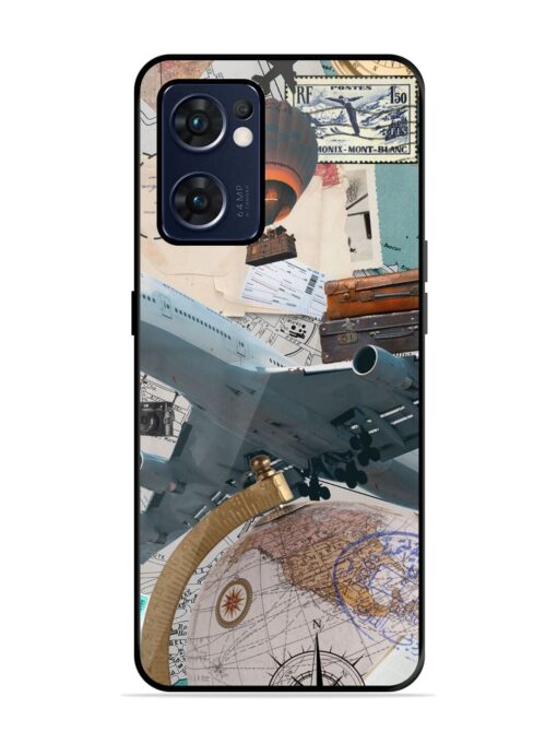 Adventure Awaits Glossy Metal Phone Cover for Oppo Reno 7 (5G) Zapvi