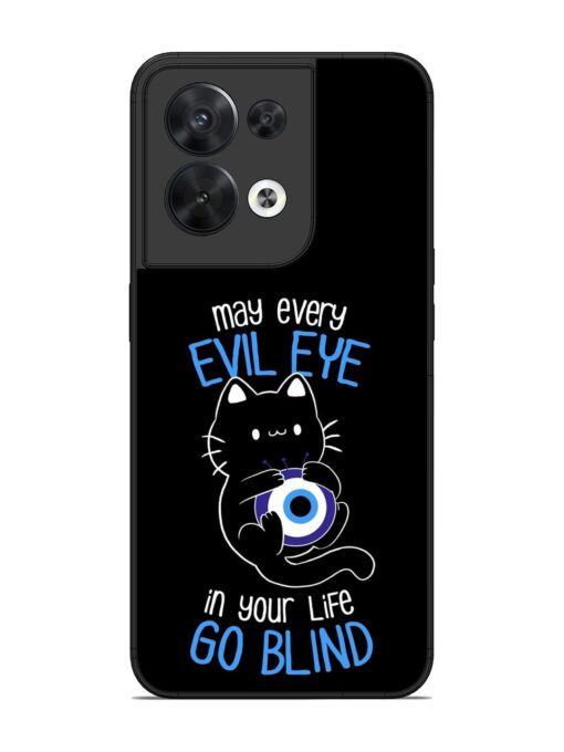 May every evil eye in your life go blind Glossy Metal Phone Cover for Oppo Reno 8 (5G) Zapvi