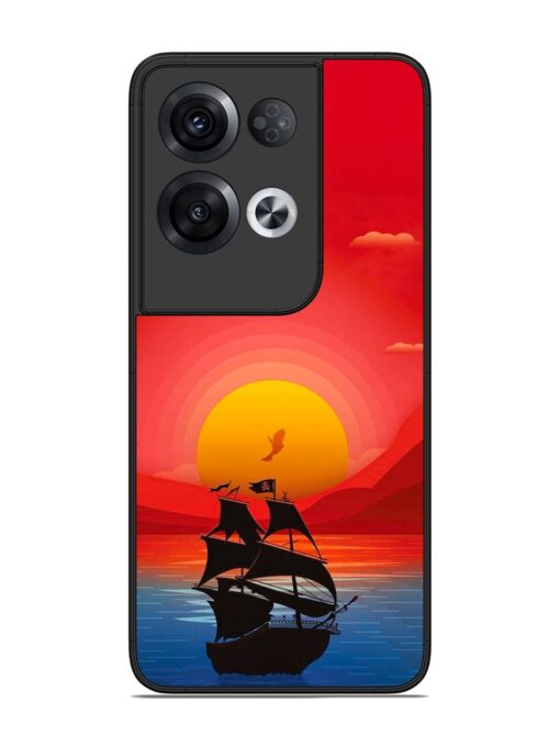 Sunset Sail Glossy Metal Phone Cover for Oppo Reno 8 Pro (5G) Zapvi