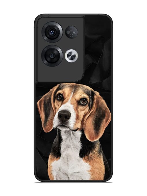 Beagle Portrait Glossy Metal Phone Cover for Oppo Reno 8 Pro (5G) Zapvi