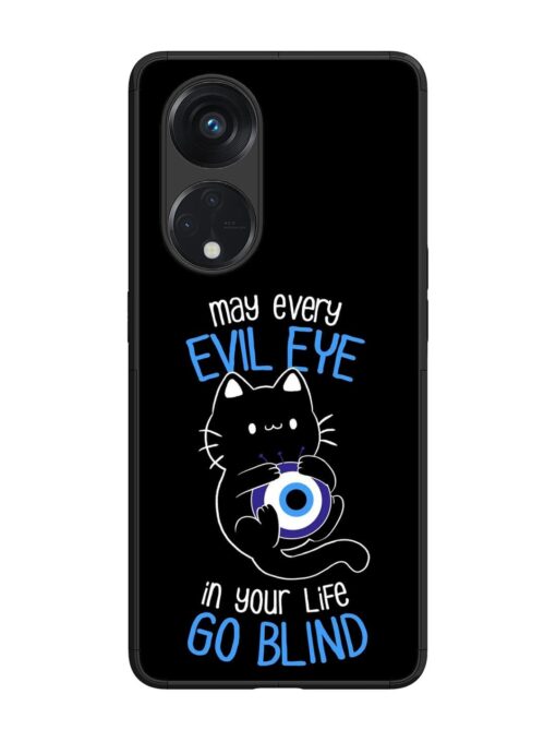 May every evil eye in your life go blind Glossy Metal Phone Cover for Oppo Reno 8T (5G) Zapvi