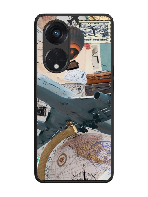 Adventure Awaits Glossy Metal Phone Cover for Oppo Reno 8T (5G) Zapvi