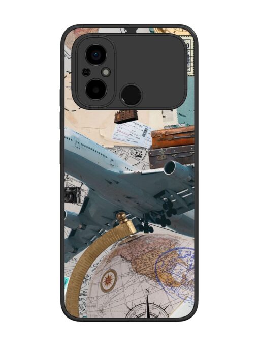 Adventure Awaits Glossy Metal Phone Cover for Poco C55 Zapvi