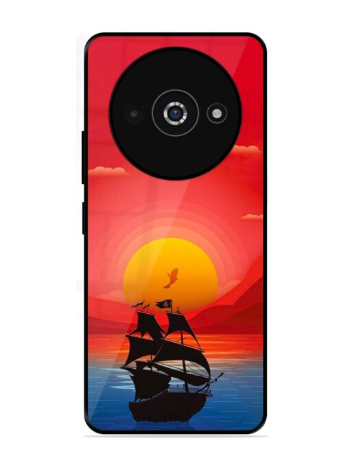 Sunset Sail Glossy Metal Phone Cover for Poco C61