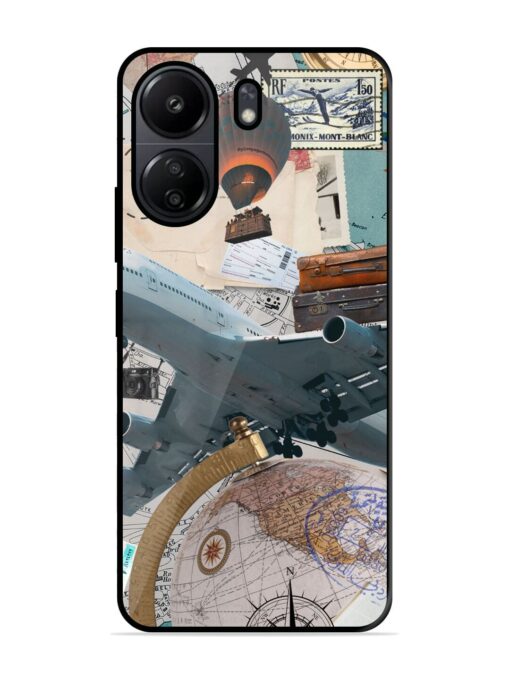 Adventure Awaits Glossy Metal Phone Cover for Poco C65 Zapvi