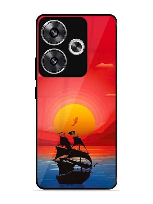 Sunset Sail Glossy Metal Phone Cover for Poco F6 (5G)