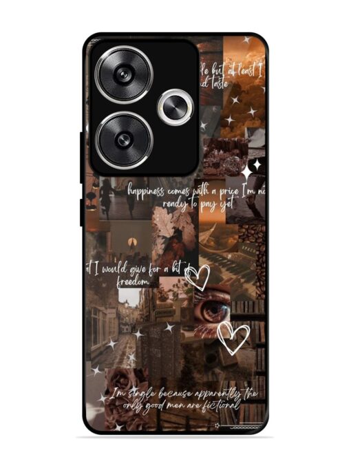 Melancholy Aesthetic Glossy Metal Phone Cover for Poco F6 (5G)