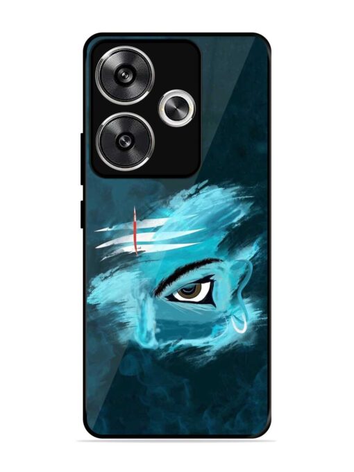 Lord Shiva Glossy Metal Phone Cover for Poco F6 (5G)