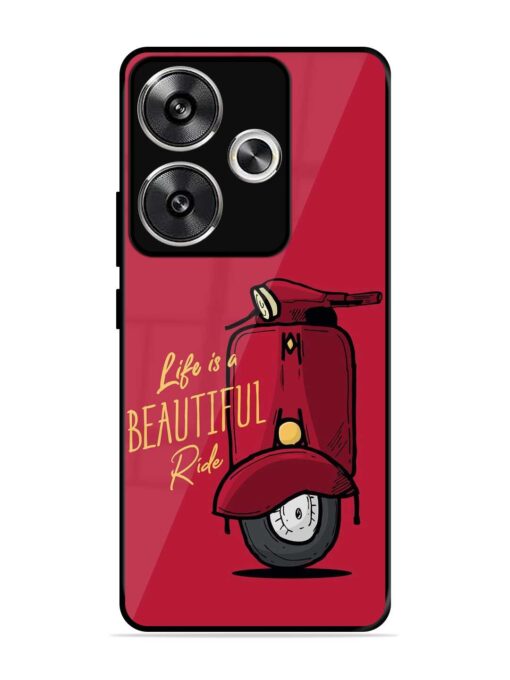 Life Is Beautiful Rides Glossy Metal Phone Cover for Poco F6 (5G)